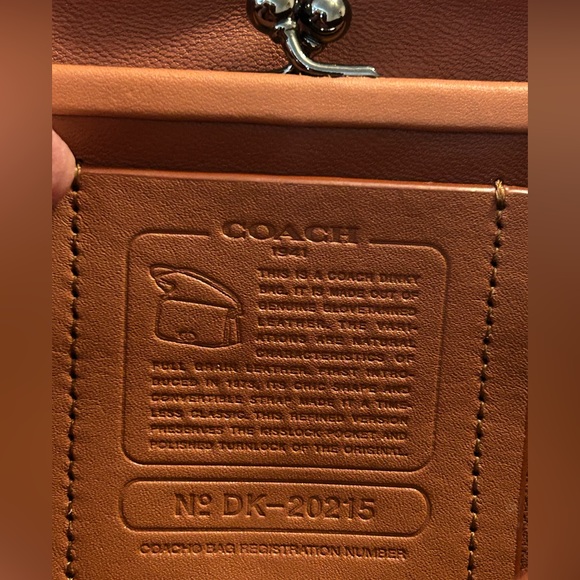 COACH Dinky “Canary” Glovetanned Leather Convertible Strap Shoulder/Crossbody - Picture 11 of 13